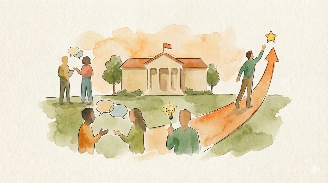 People talking to each other